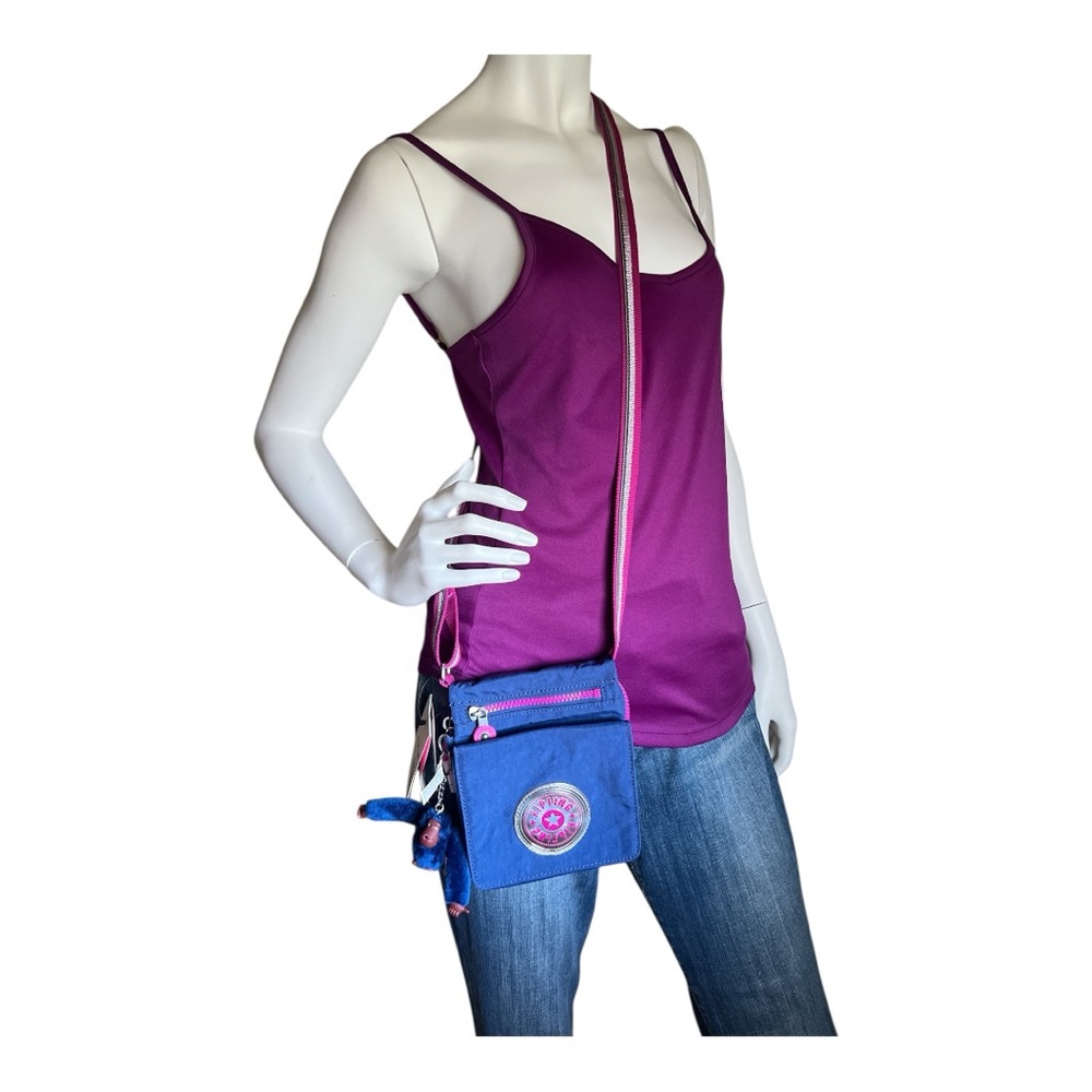Kiplin NWELDORADO I2Y Admiral Blue Pink BM P Travel Crossbody Bag, NWT